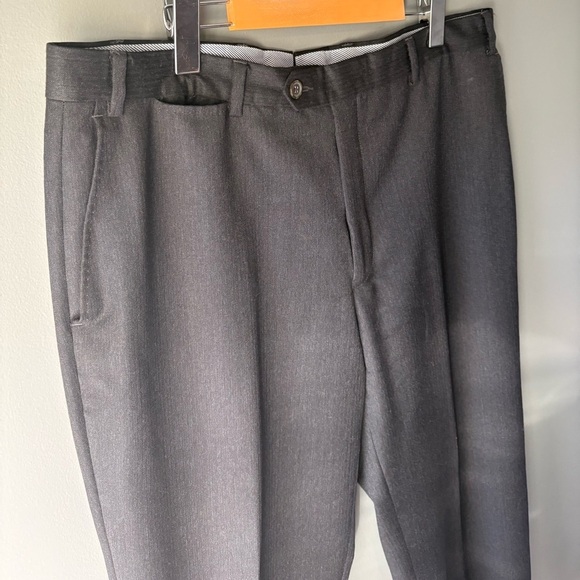 Cuseri Italia, size 38, 100% wool grey dress pants. Straight leg. - Picture 3 of 9